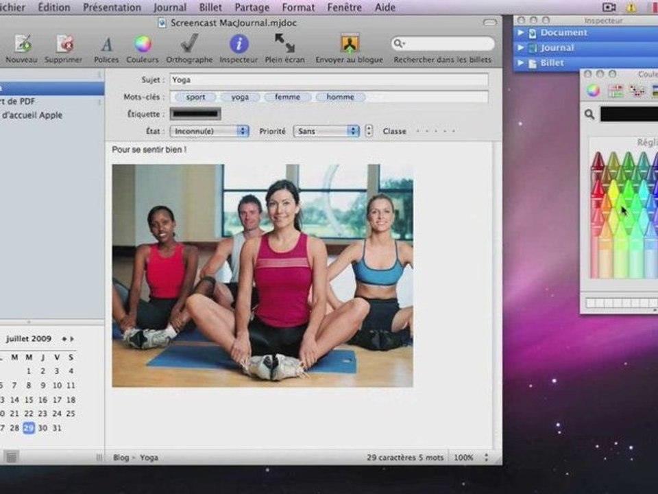 Screencast MacJournal - ifigaro.com