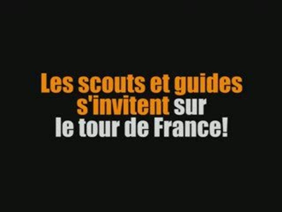 Les Scouts et Guides s'invitent sur le tour de France