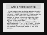 Article Marketing for Newbies