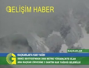 Kaçkarlara Kar Yağdı Gelişim Haber