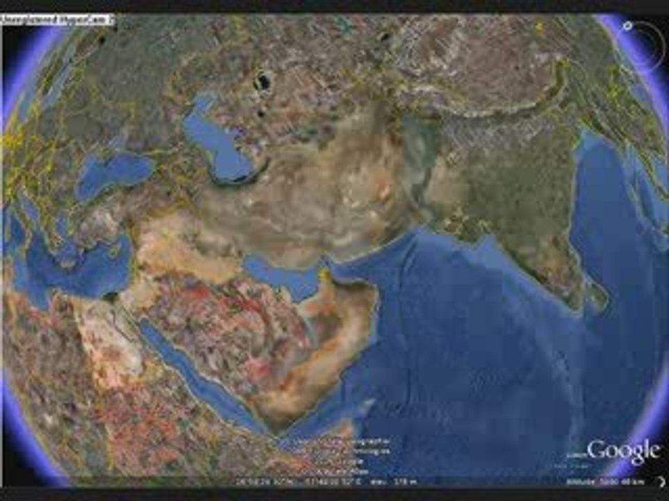 google earth avion volant