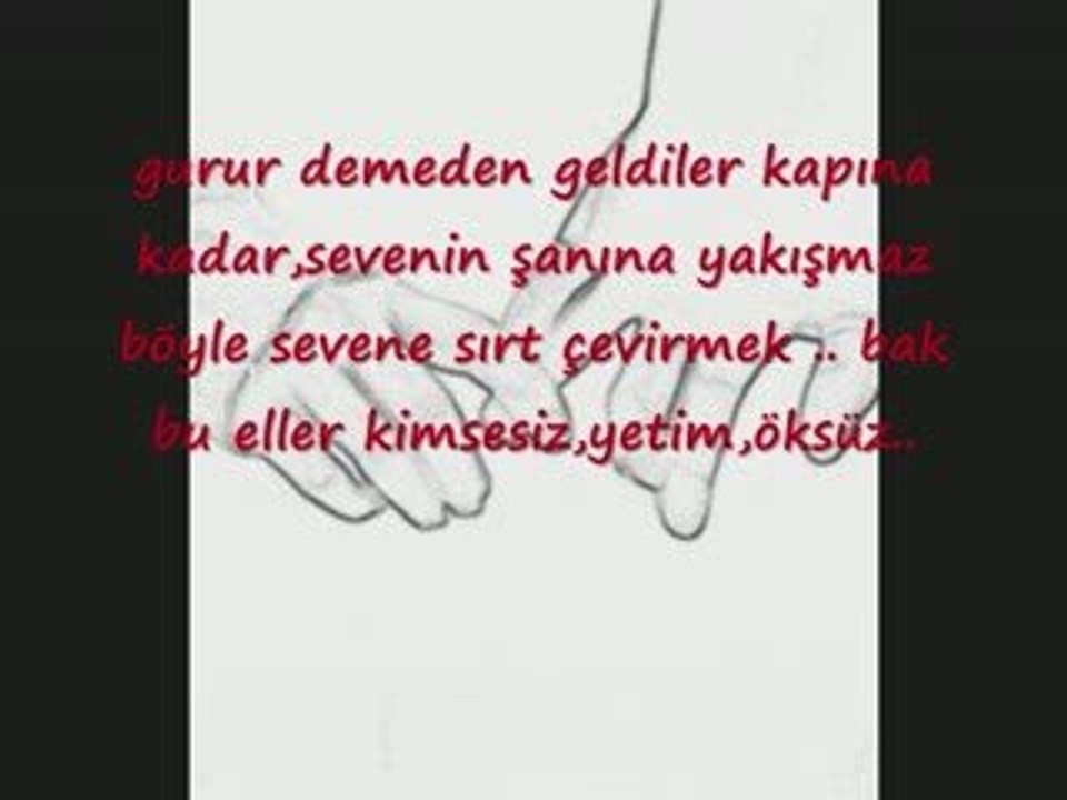 kalacak yerleri yok ellerimin