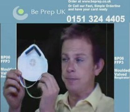 FFP3 Respirator Mask Moulded with Valve