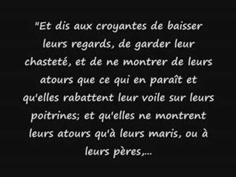 MESSAGE AUX SOEURS !!! HIJAB. KHIMAR. JILBAB. NIQAB.