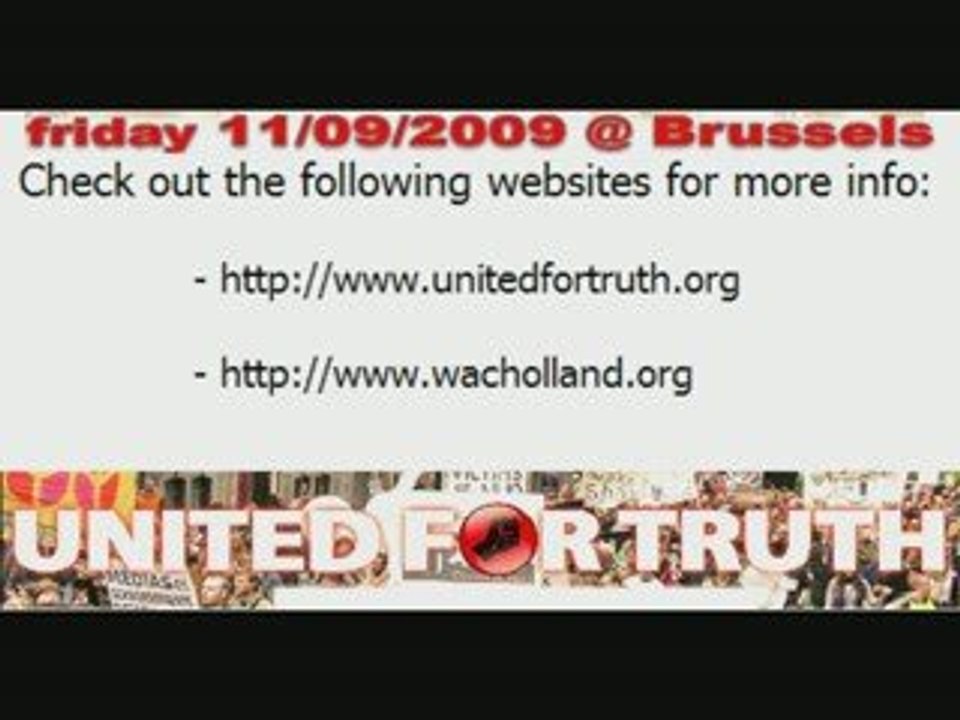 United for Truth, 9/11/2009 Brussels