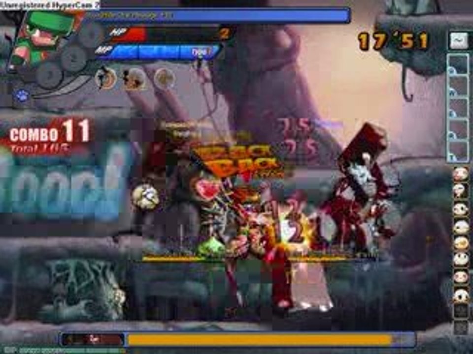 Grand Chase - Forsaken Barrows Ryan lvl 22 VS 23-26, boss