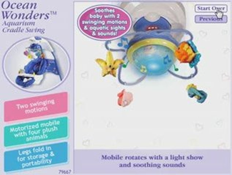 Fisher-Price Ocean Wonders Aquarium Cradle Swing