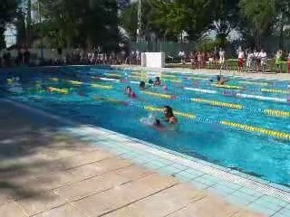Clausura del curso de natación de julio. Sanlúcar la Mayor.