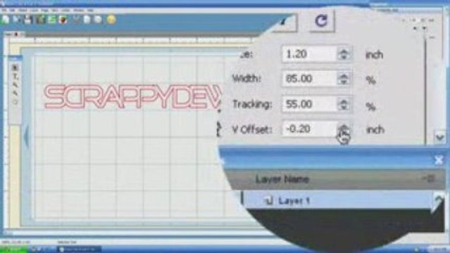 Sure Cuts A Lot Software SCAL 2 Horizontal Text Tool