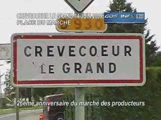 GDSINFOTV CLG anniversaire du marché de CREVECOEUR LE GRAND