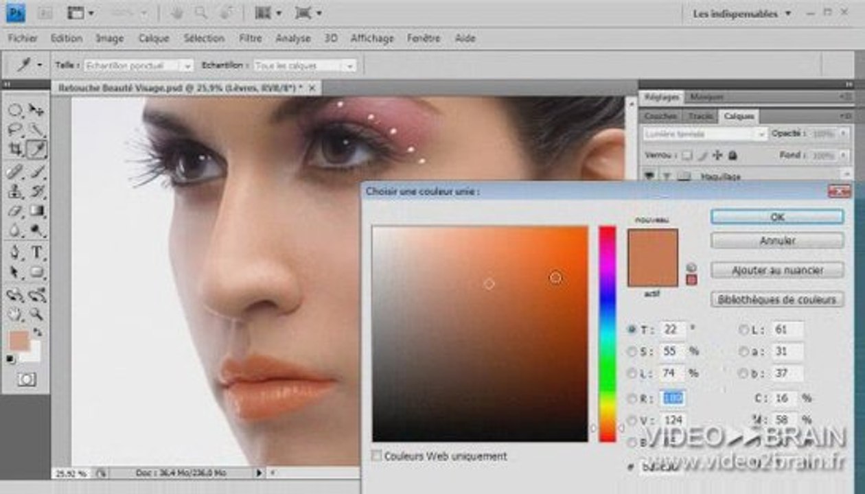 Retouche beauté avec Photoshop : Miss Beauty - video2brain