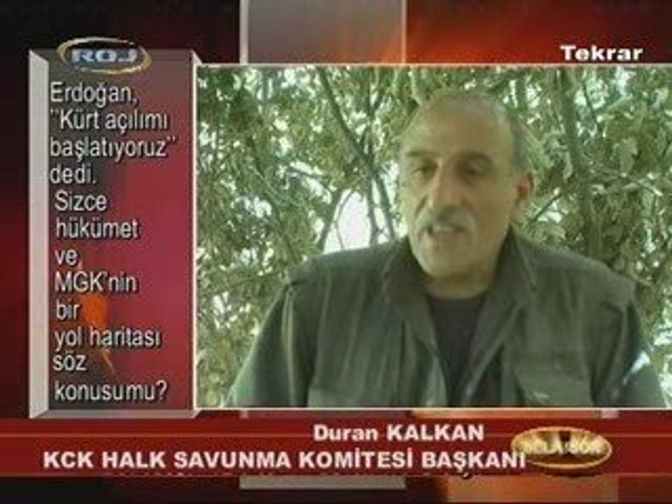 Duran Kalkan ( Yol haritası, AKP-MGK 'Kürt açılımı', DTK )