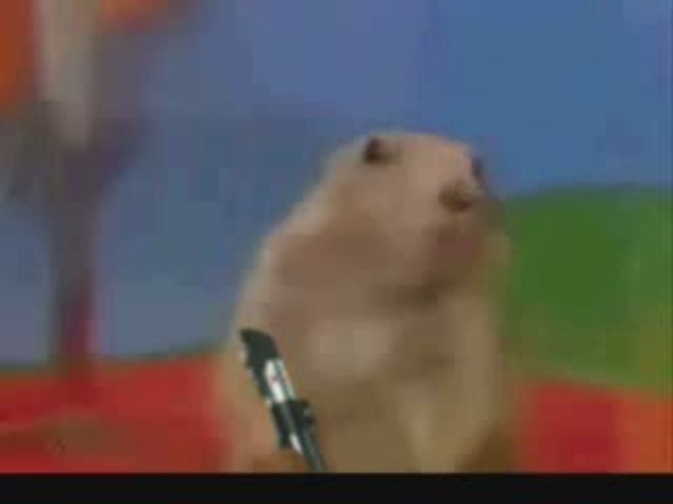 Dramatic Gopher with Light Saber