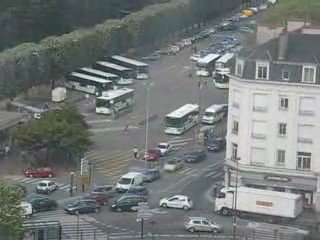 Nantes : rond point encombré