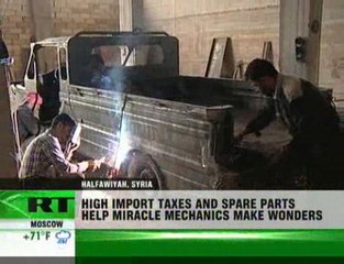 Homemade cars spice up Syrian roads