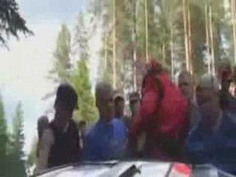 Kimi Räikkönen Crash in Neste Oil Rally Finland 2009