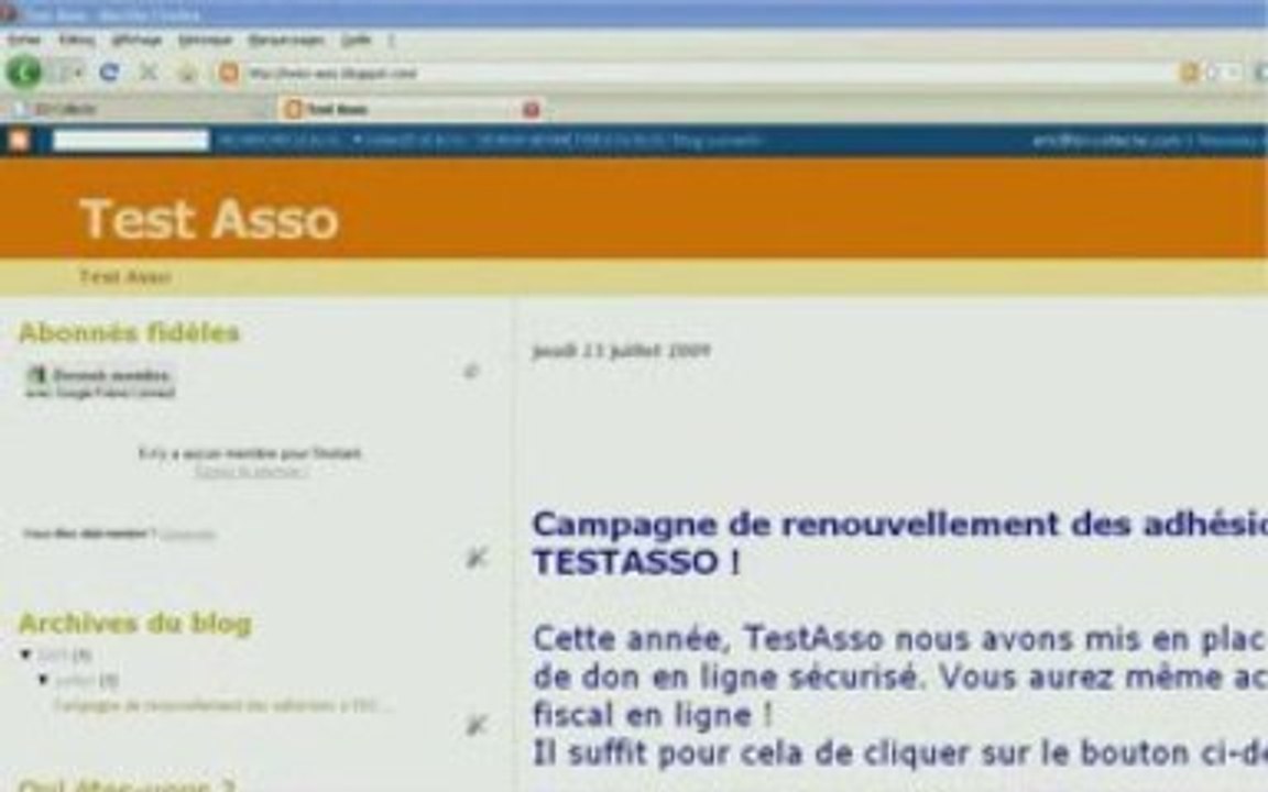 démo intégration formulaire de dons