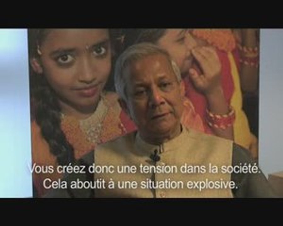 Professeur Yunus: le rapport paix - pauvreté