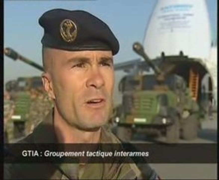 Arrivée des CAESAR en Afghanistan