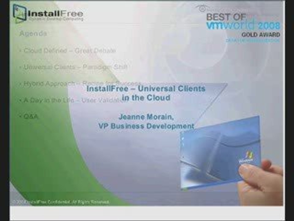 Universal Clients - enabling cloud computing for the Desktop