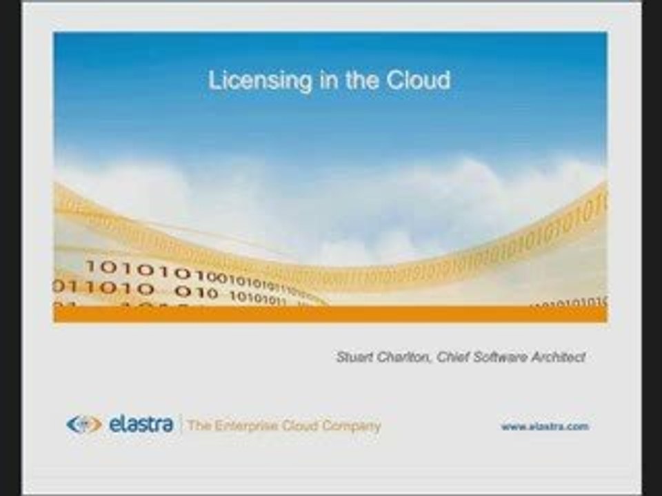 License Management in the Cloud.