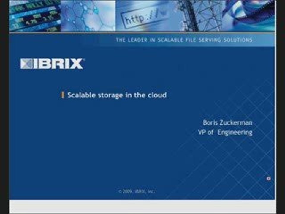Scalable storage in the cloud.