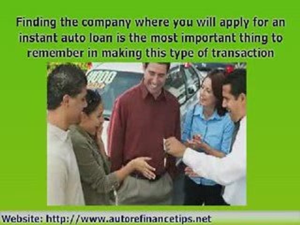 Auto Refinance Instant Auto Loan