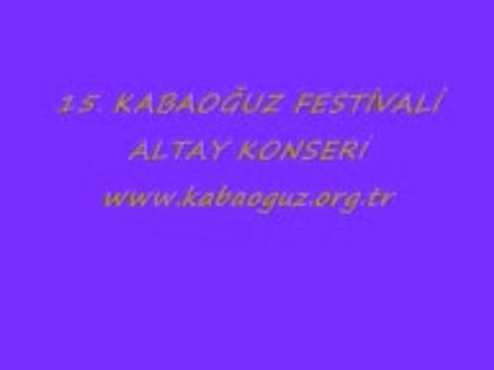 15. KABAOĞUZ YAYLA ŞENLİKLERİ ALTAY