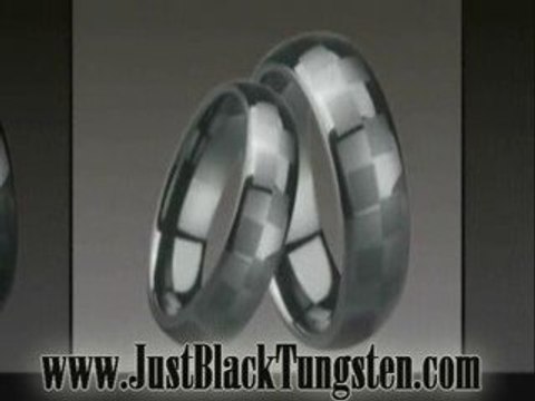 Affordable Black Tungsten Carbide Wedding Bands and Rings