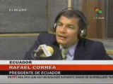 Presidente Ecuatoriano habla sobre Golpe Estado Honduras