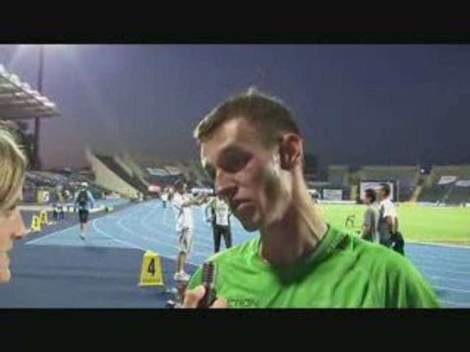 Łukasz Parszczynski po biegu na 5000m