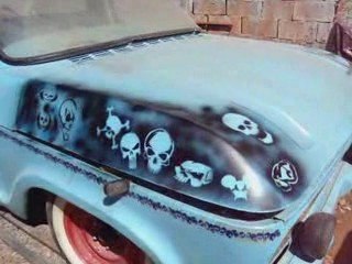 CAVEIRAO RATFINK XERIFE RATROD TATOO