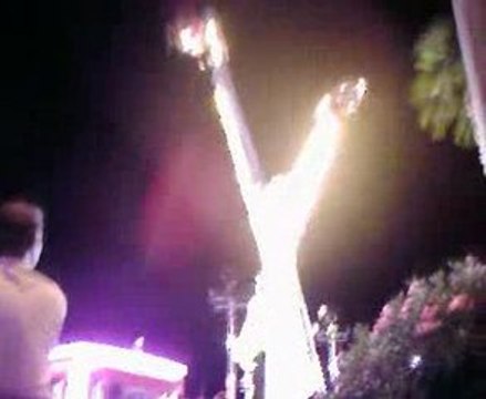 fete foraine au mois d'aout par une soirée superbe douce