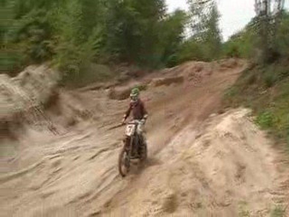 fabien dans le sable (sa passe tous seul)