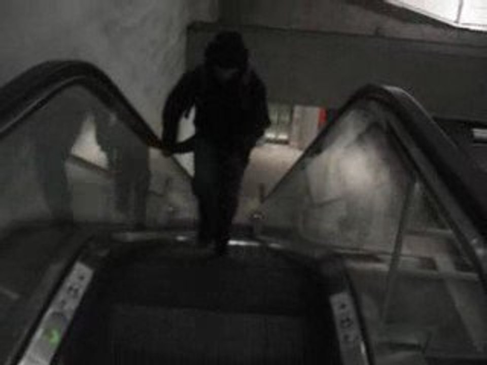 Course d'escalator !