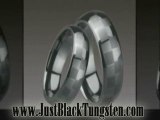 Affordable Black Tungsten Carbide Wedding Bands and Rings
