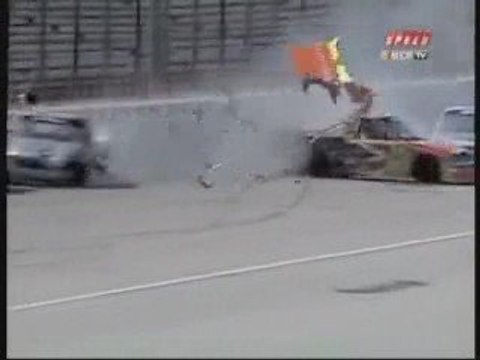 nascar truck serie atlenta 2004 big big big crash