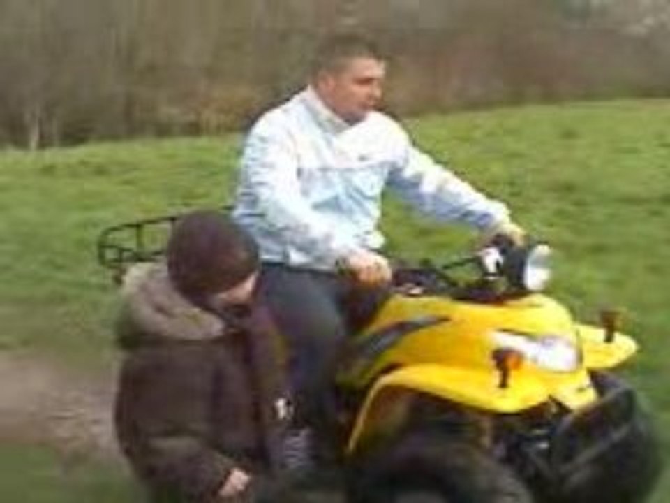 quad avec thomas et sa moto