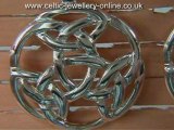 Celtic jewelry: Silver earrings DSG199m2