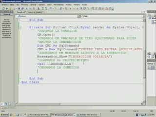 AGREGAR UN REGISTRO DESDE VISUAL A SQL SERVER 3 - 3