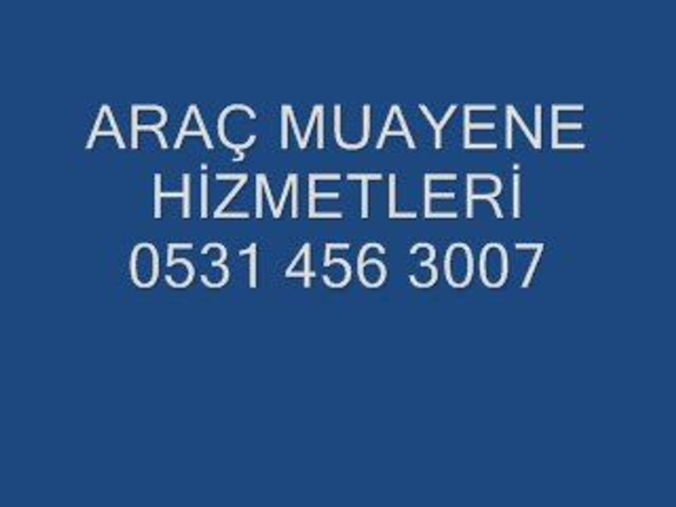 araç muayene randevu