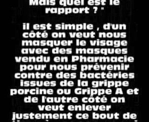 La Grippe Porcine ou A et  le Niqab ....