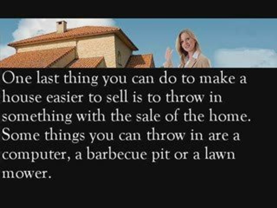 Making A House Easier To Sell