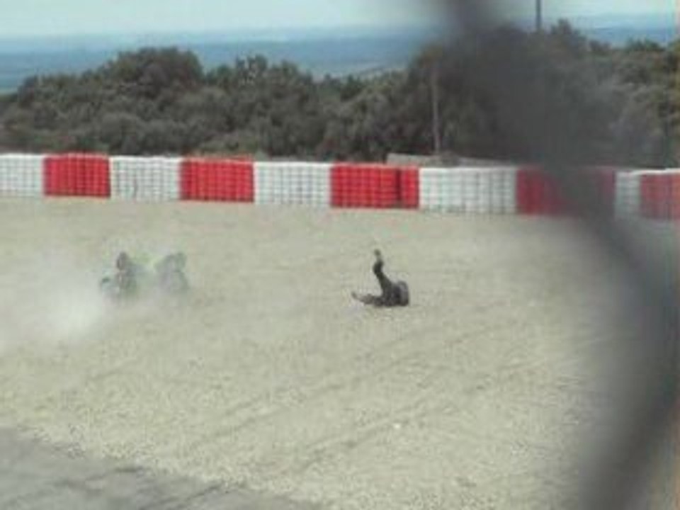 beber par terre crash moto