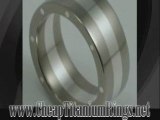 Inlay Titanium Rings - Polished Titanium Wedding Band