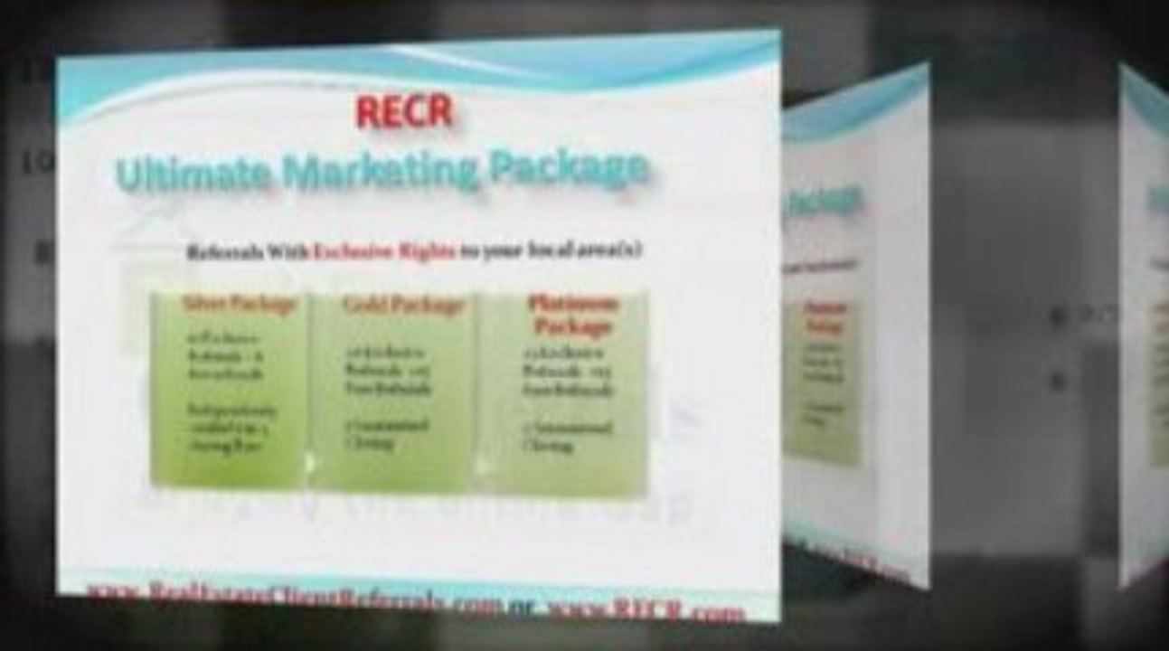 "RE Client Referrals - Let RECR Accelerate Your Business"
