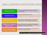 Business Marketing - Advertising Ideas For Small Business