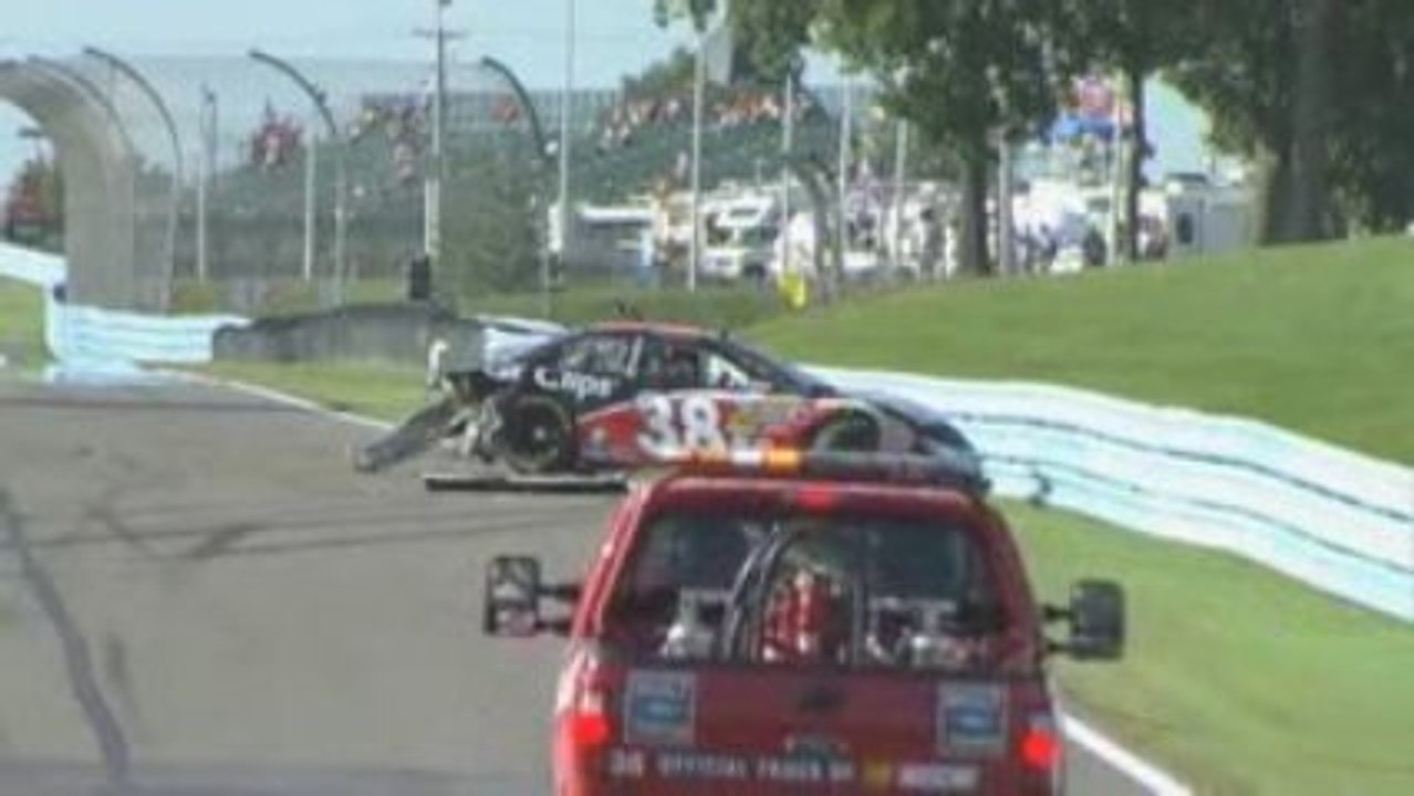 Gros Crash de Lefler en essai de Nationwide