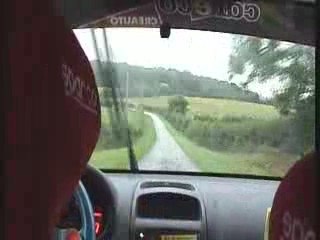 Rallye del'avesnois 2009 Es2 équipage Marc De Meyere/Antoine