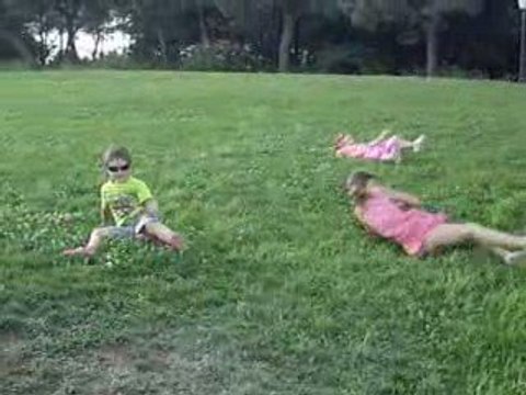 Roulades dans l'herbe aout 2009